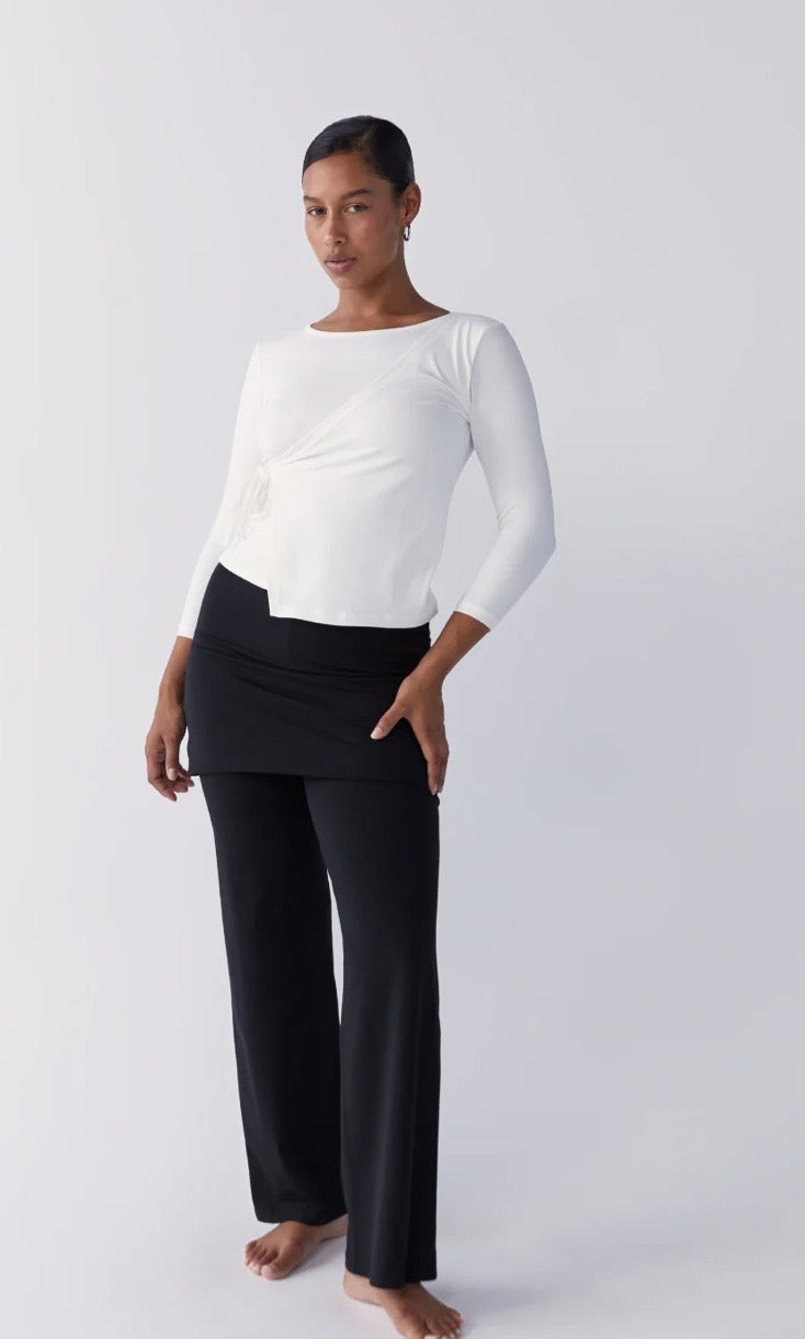 PINKY & KAMAL II HIRA Wrap Top - white