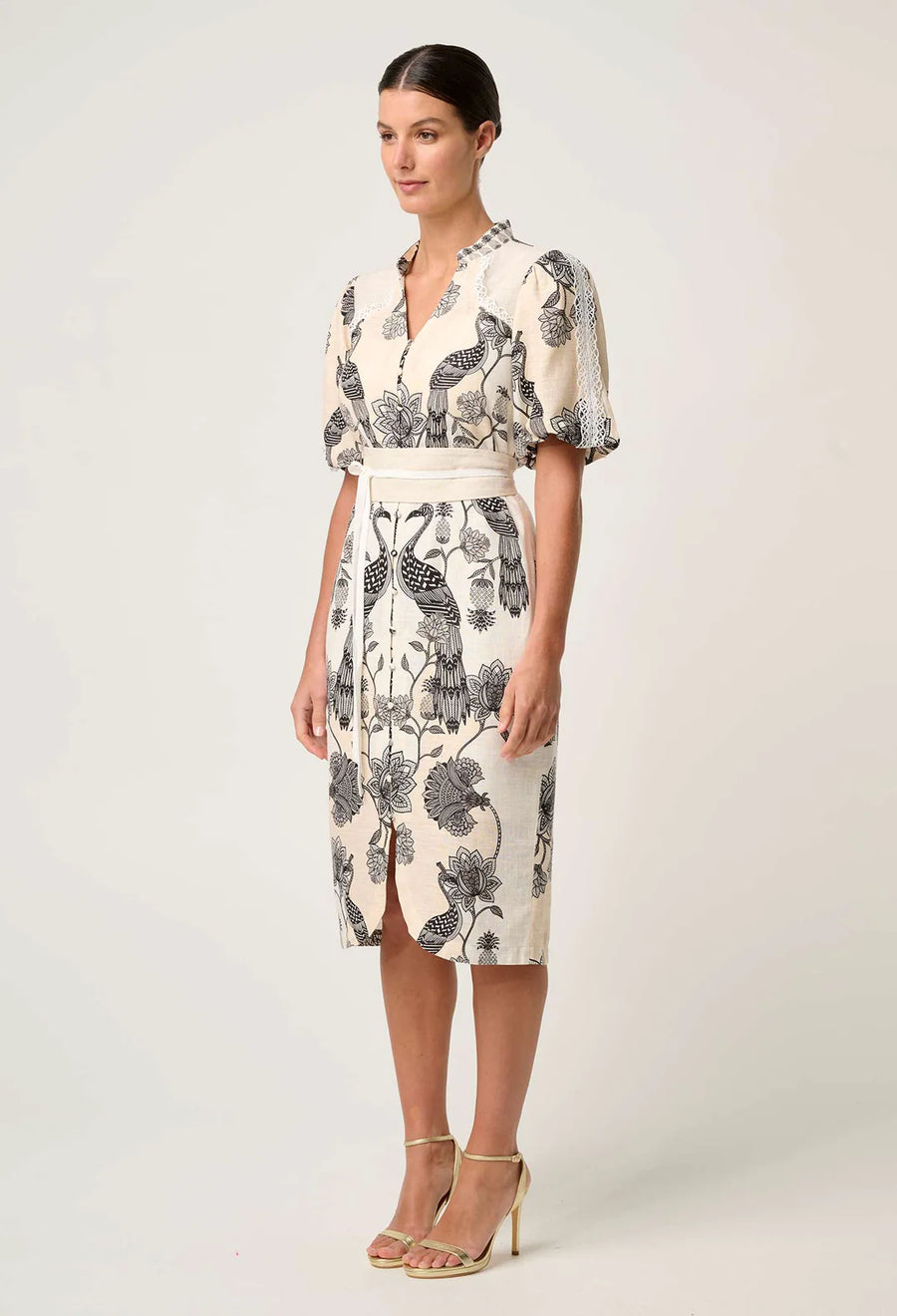 OnceWas II GAIA PLACEMENT Lace Spliced Dress