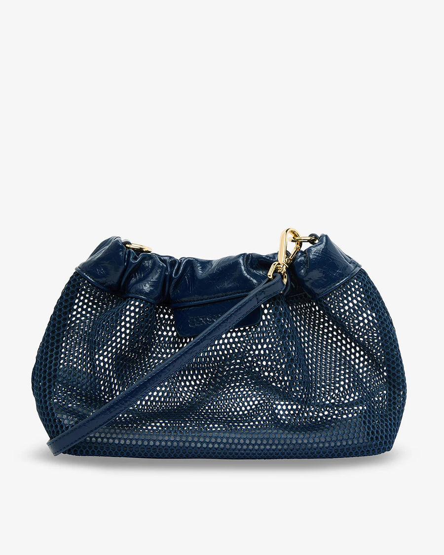 Elms & King II MONTY Crossbody bag - Navy Mesh