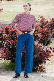 M.A Dainty II PETAL Shirt - red stripe