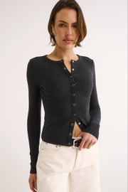 Primi II CATERINA SNAP Button Top - charcoal marle