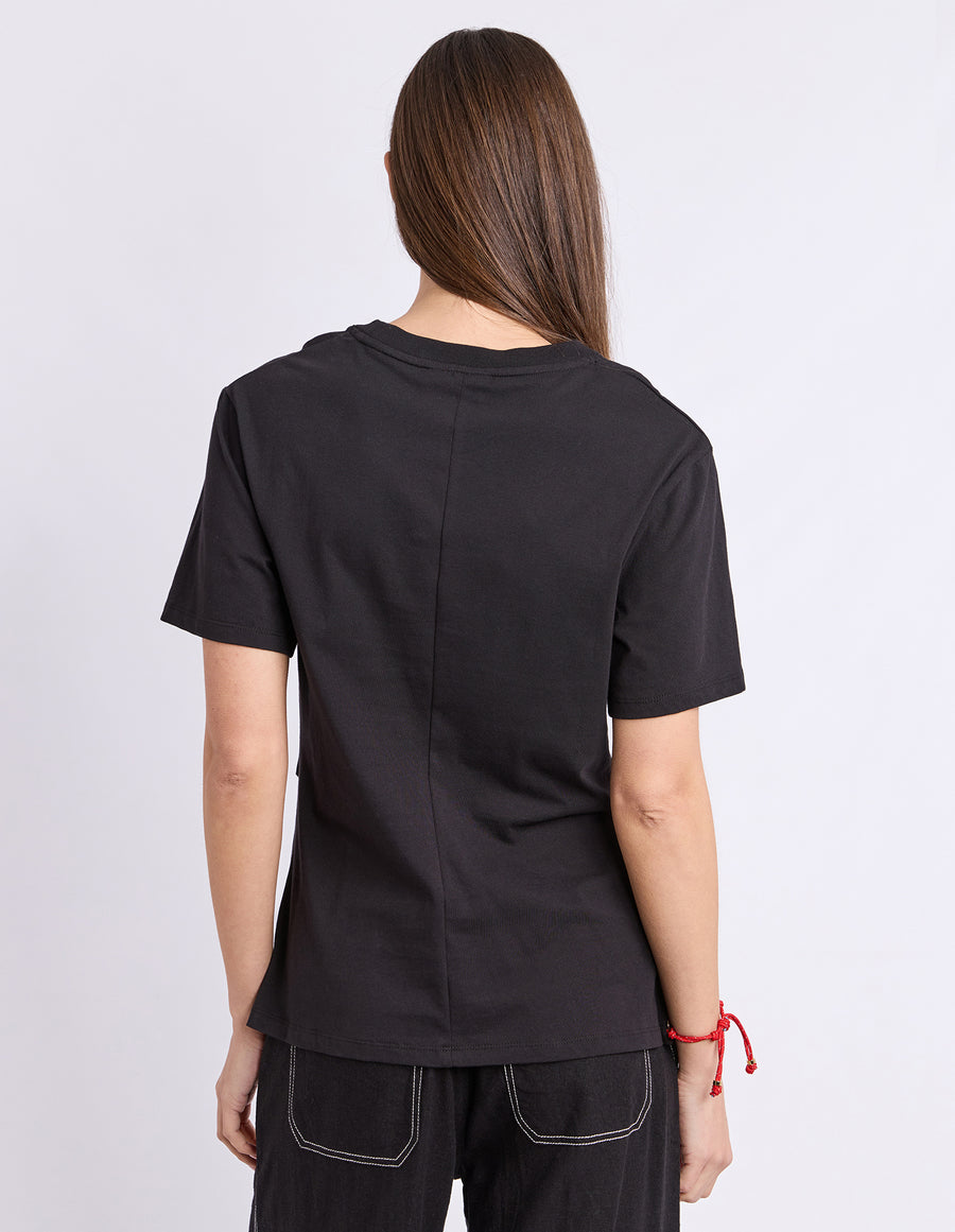 Foxwood II TIED TEE - Black