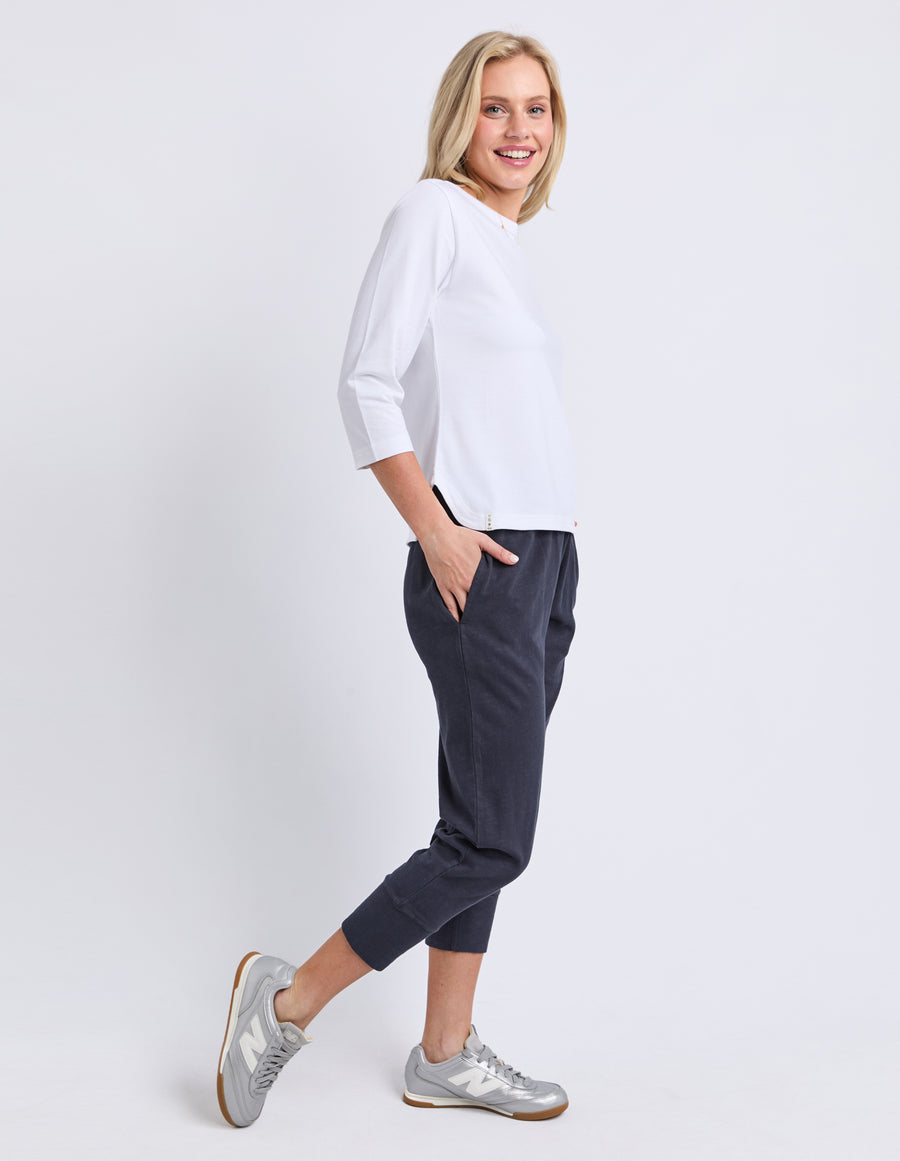 Elm Lifestyle II ELIZA Boat neck tee - white