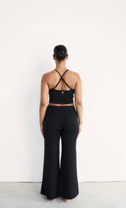 PINKY & KAMAL II YIN full length Flares - black