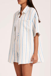Nude Lucy II AZURE Stripe Linen Shirt - stripe