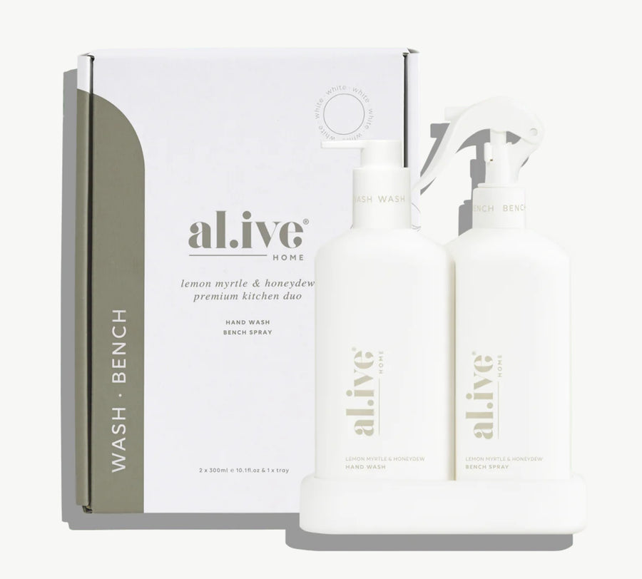 Al.ive II Kitchen DUO Lemon Myrtle & Honeydew - hand wash & bench spray