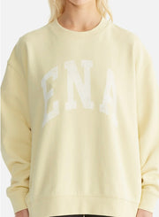 Ena Pelly II LILLY Oversized College Sweater - buttermilk