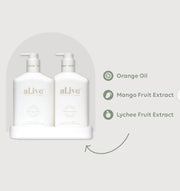 al.ive II DUO WASH & LOTION + Tray - Mango & Lychee