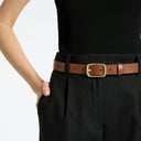 Nobody’S Fault Belt - Tan/Gold