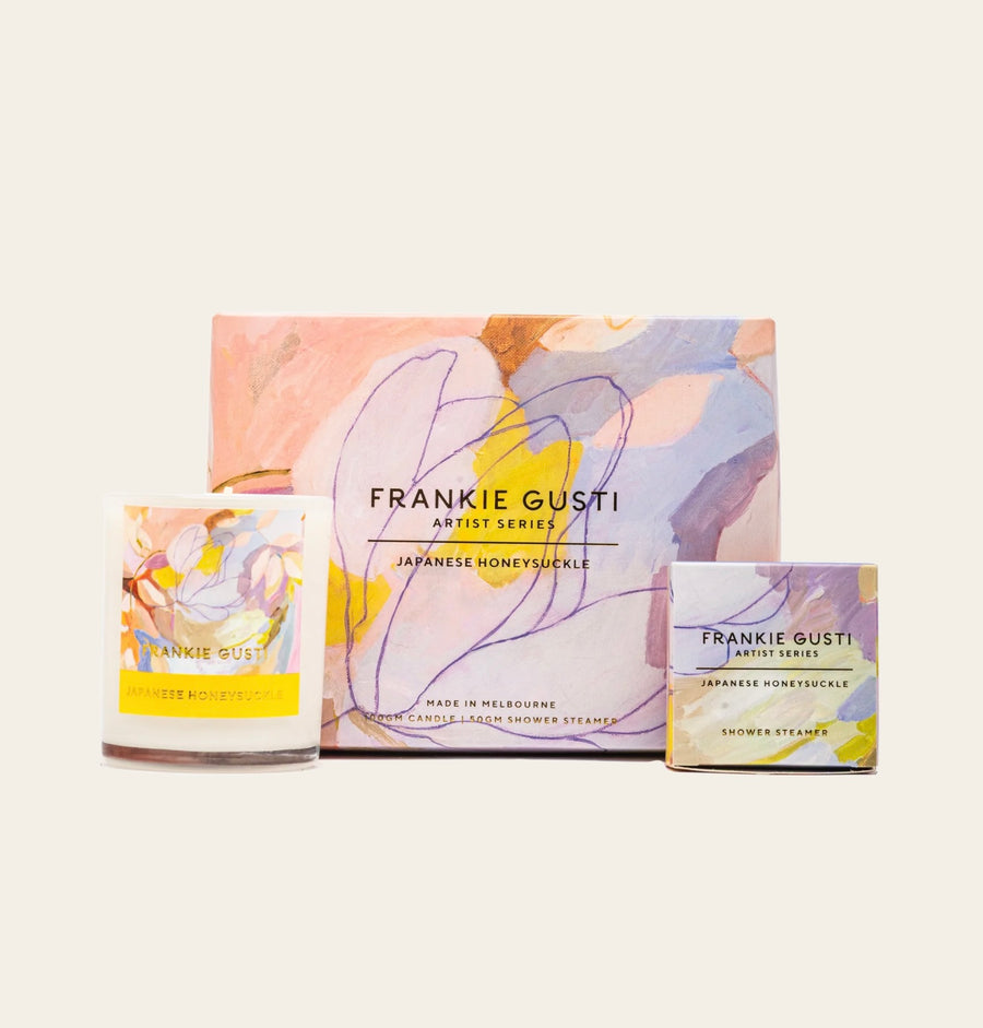 Frankie Gusti II JAPANESE HONEYSUCKLE Candle & Steamer Duo