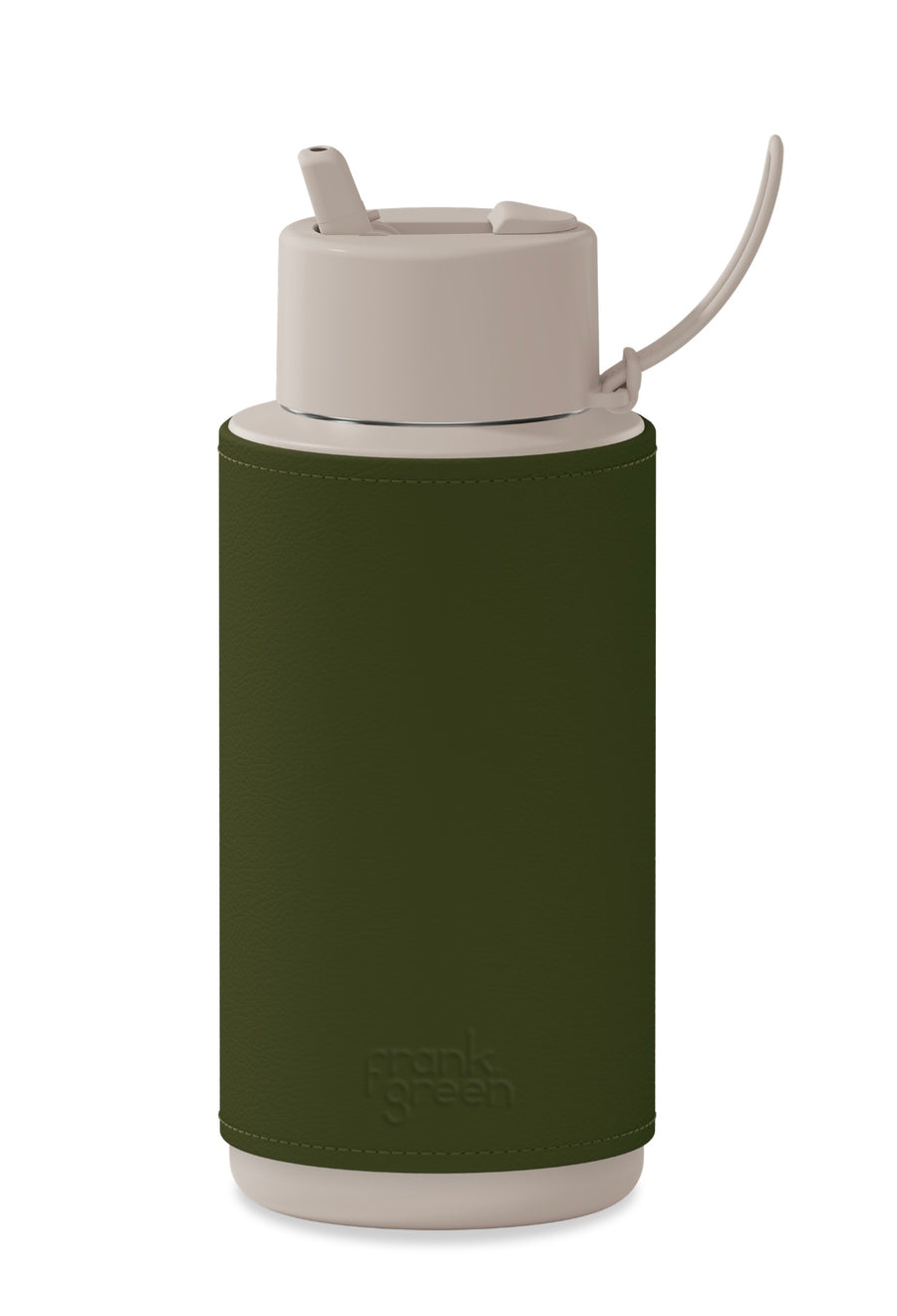 Frank Green II 34oz Ceramic Water Bottle w Sleeve - Dust/khaki