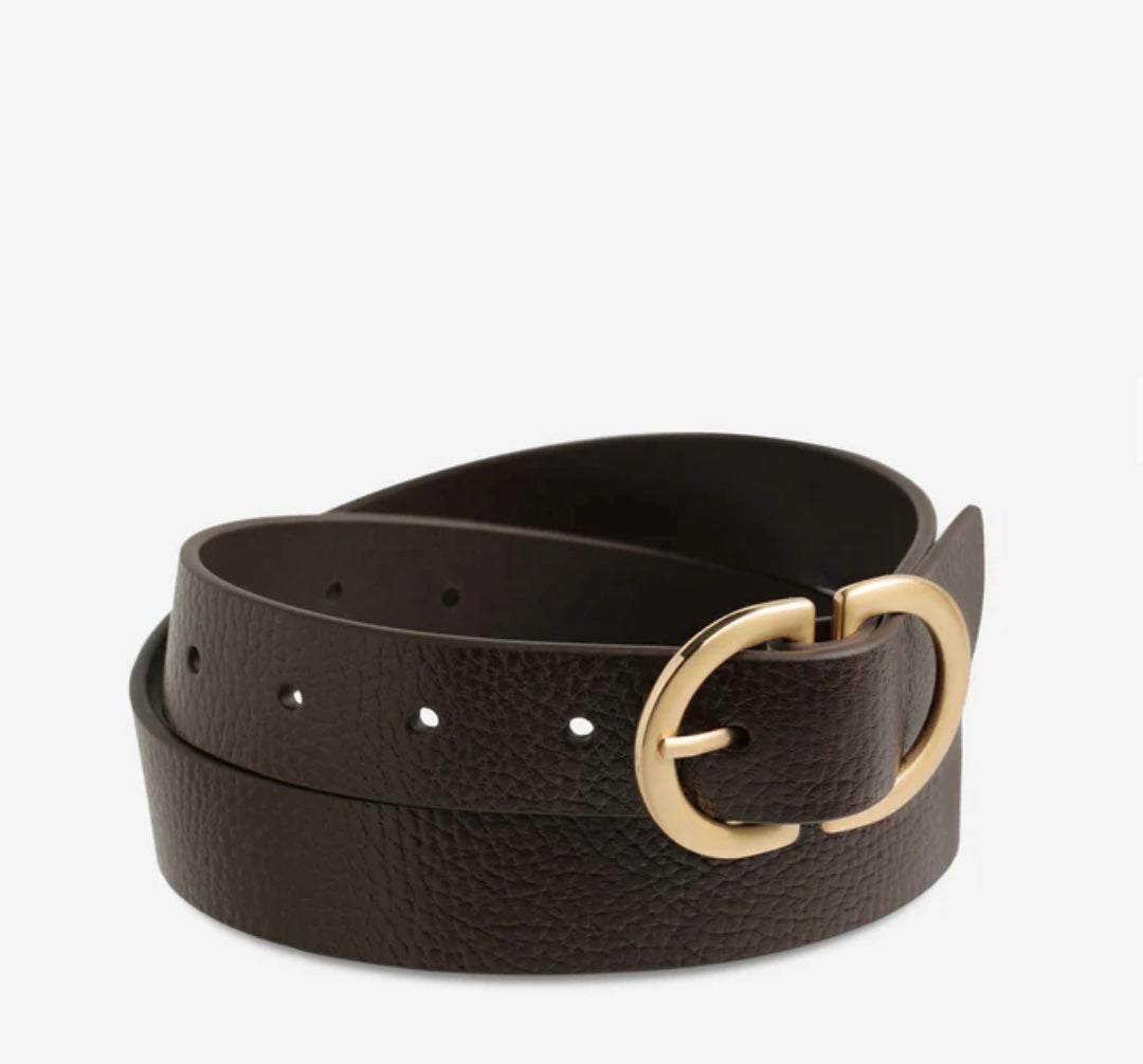 Status Anxiety II IN REVERSE Belt - chocolate/gold