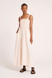 Nude Lucy II RYNN Linen Maxi Dress - cloud