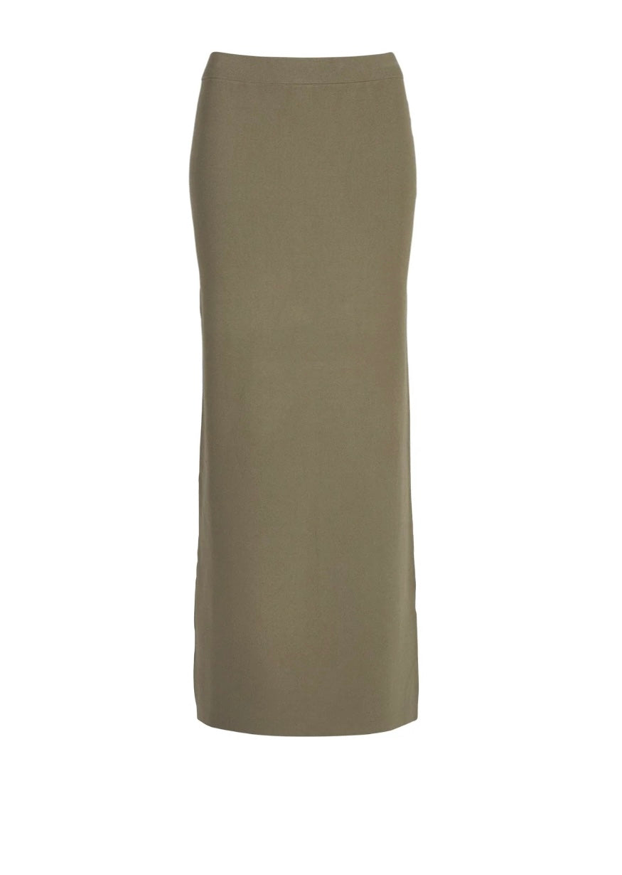 ENA Pelly II EVIE LUXE Knit Maxi Skirt - olive