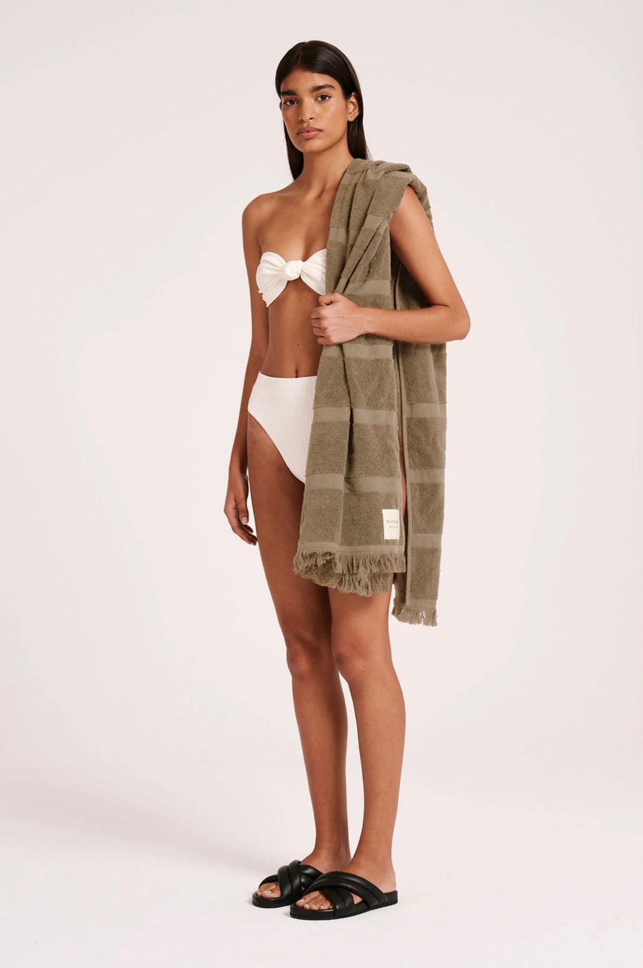 Nude Lucy II NUDE Classic Beach Towels - Olive