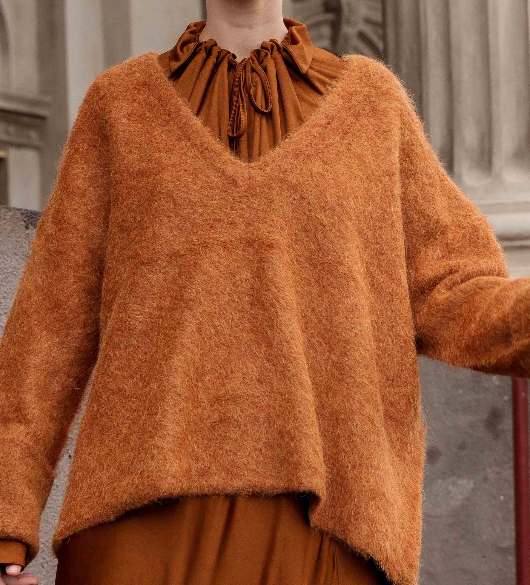 M.A Dainty II BALACLAVA Sweaters - Rusty/Tan