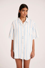 Nude Lucy II AZURE Stripe Linen Shirt - stripe