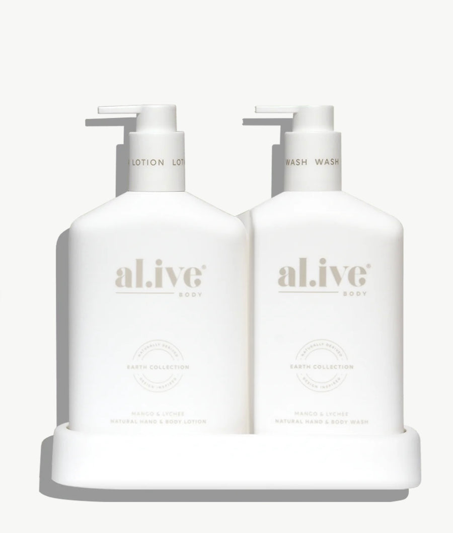 al.ive II DUO WASH & LOTION + Tray - Mango & Lychee