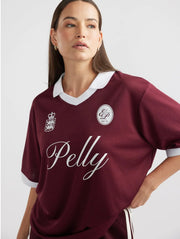 ENA Pelly II SCRIPT SPORT Polo - cherry cola