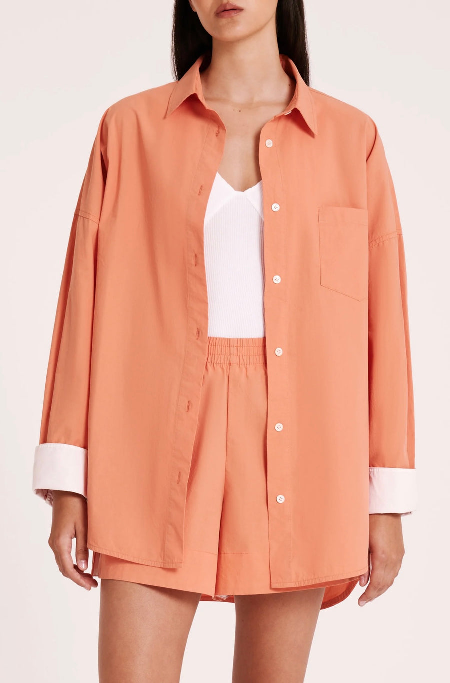 Nude Lucy II SIGRID Poplin Shirt - watermelon