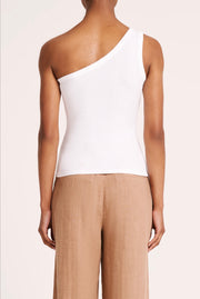 Nude Lucy II CECIL One Shoulder Tank - white