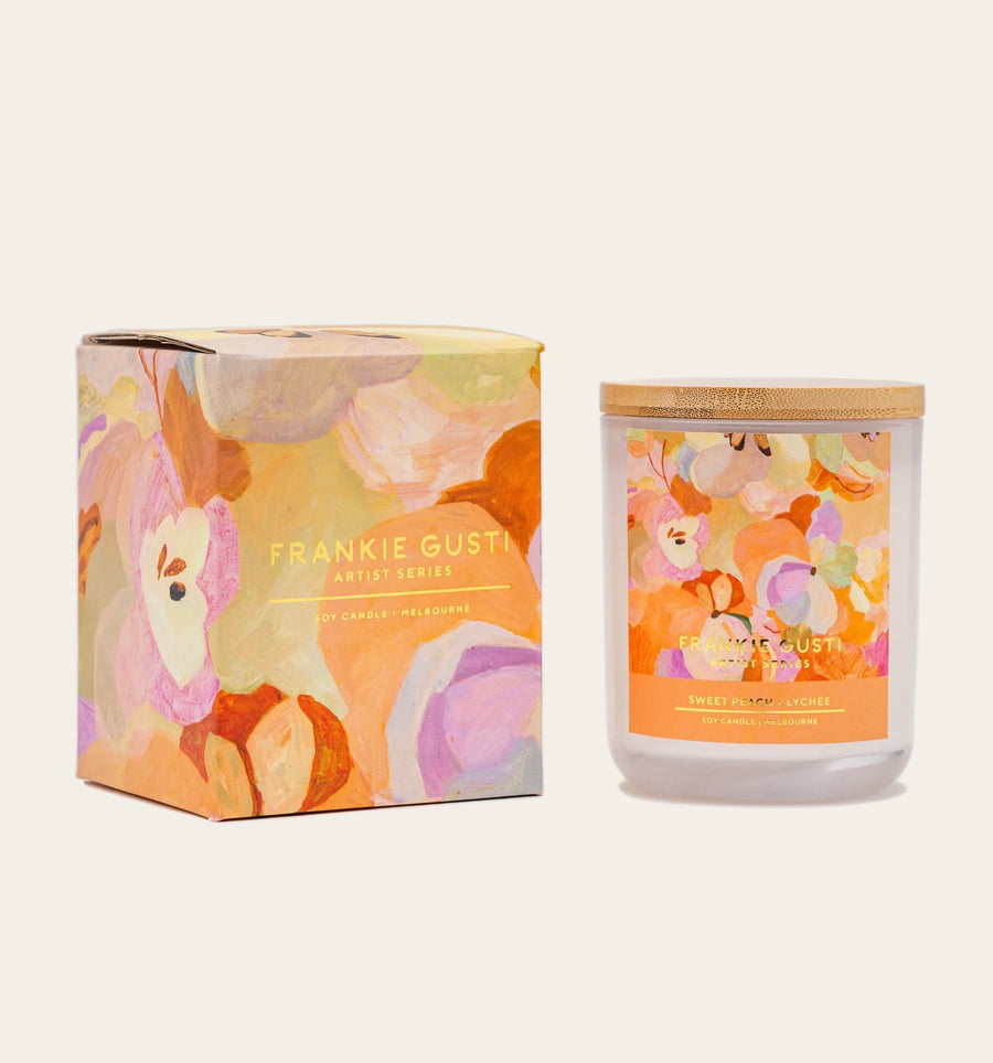 Frankie Gusti II SWEET PEACH & LYCHEE Candle