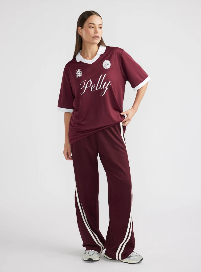 ENA Pelly II SCRIPT SPORT Polo - cherry cola