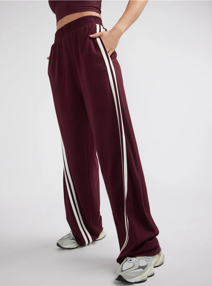 ENA Pelly II VALENTINA Stripe Pant - cherry cola