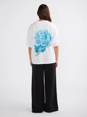 ENA Pelly II BLUE Rose Tee - White