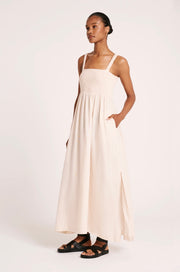 Nude Lucy II RYNN Linen Maxi Dress - cloud