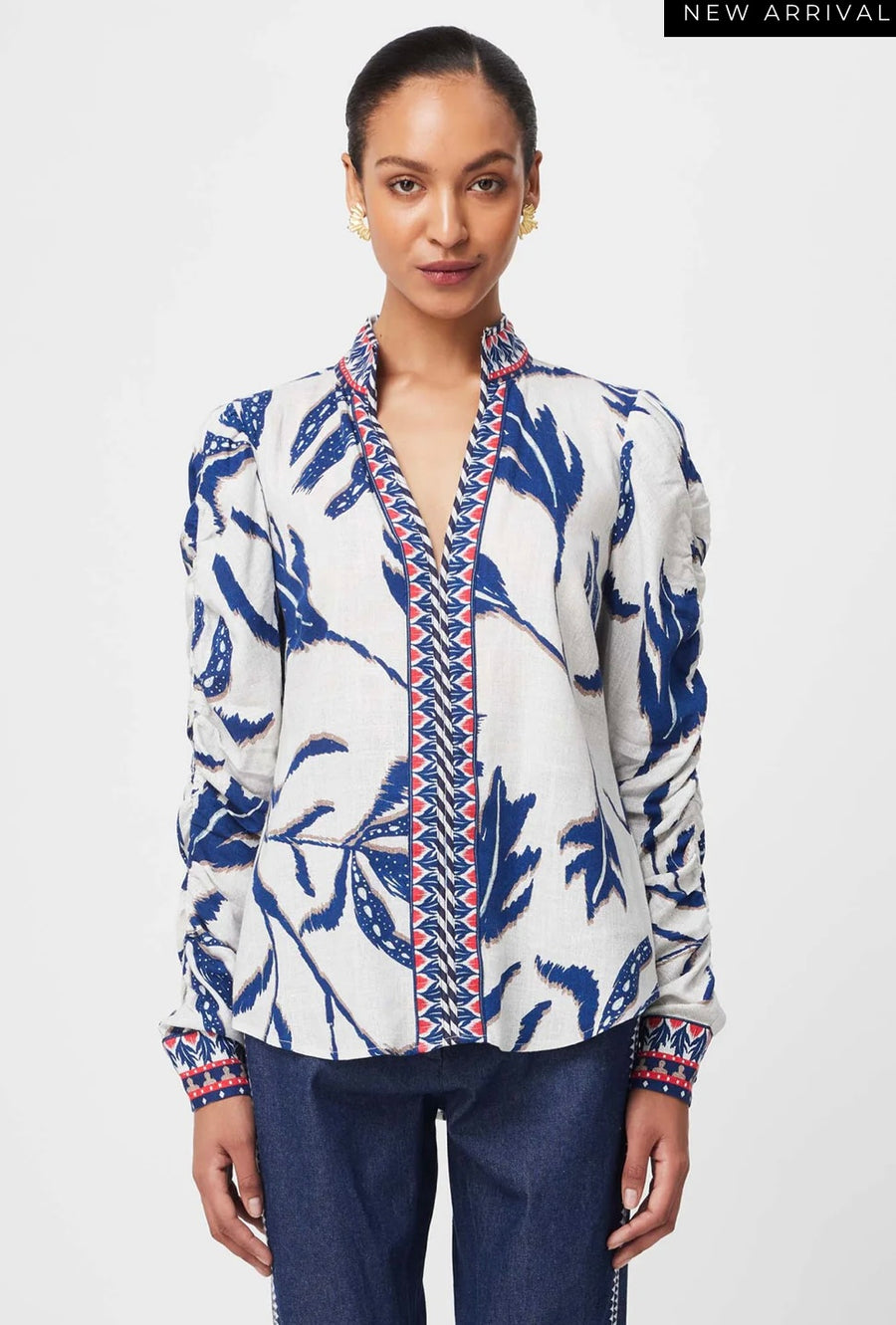 Oncewas II PAVILLION Shirt - palm print