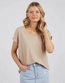 Manly V Tee - Oat