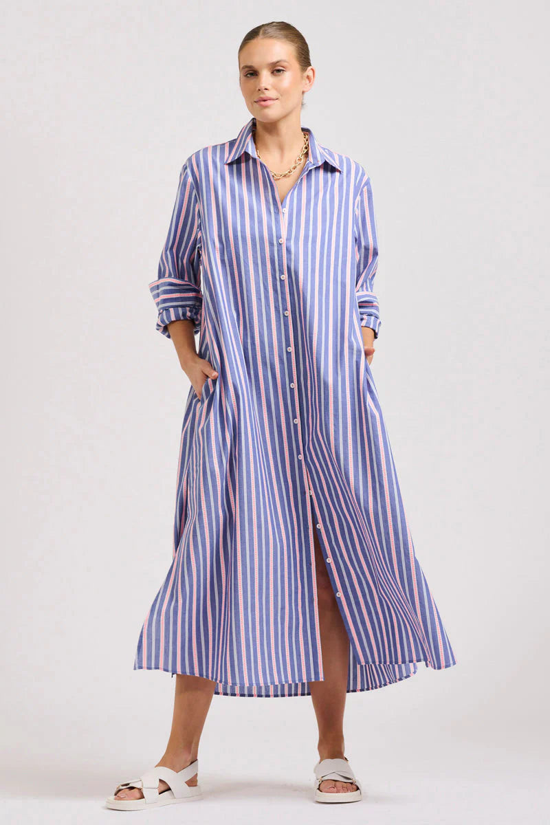 Shirty II LUNA Oversized Shirtdress - stripe