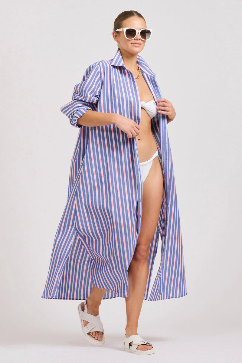 Shirty II LUNA Oversized Shirtdress - stripe