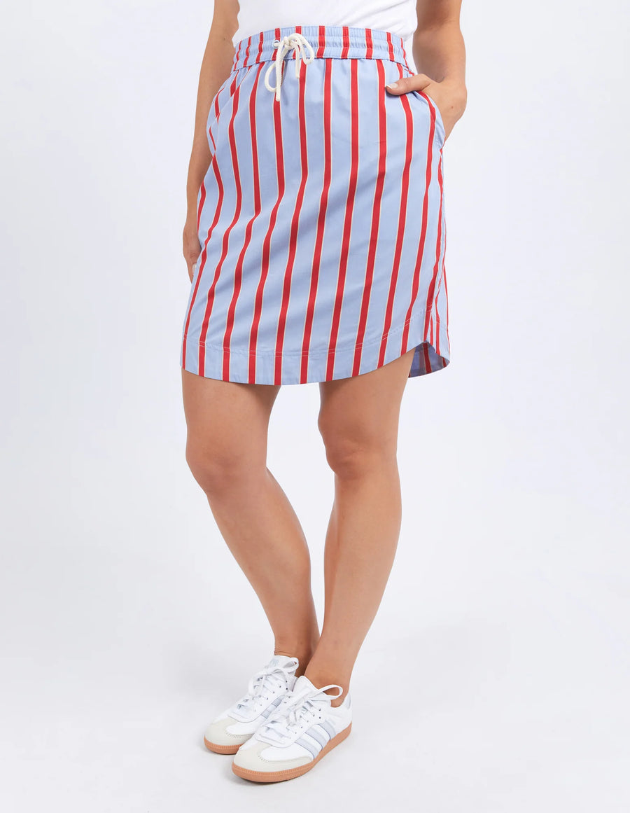 Foxwood II STRIKE Stripe Skirt - red/blue stripe