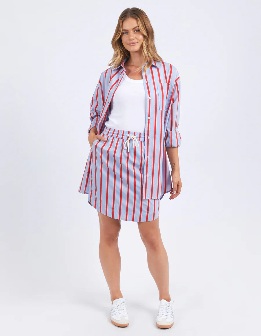 Foxwood II STRIKE Stripe Skirt - red/blue stripe