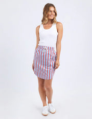 Foxwood II STRIKE Stripe Skirt - red/blue stripe