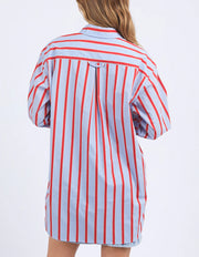 Foxwood II STRIKE Shirt - blue/red stripe