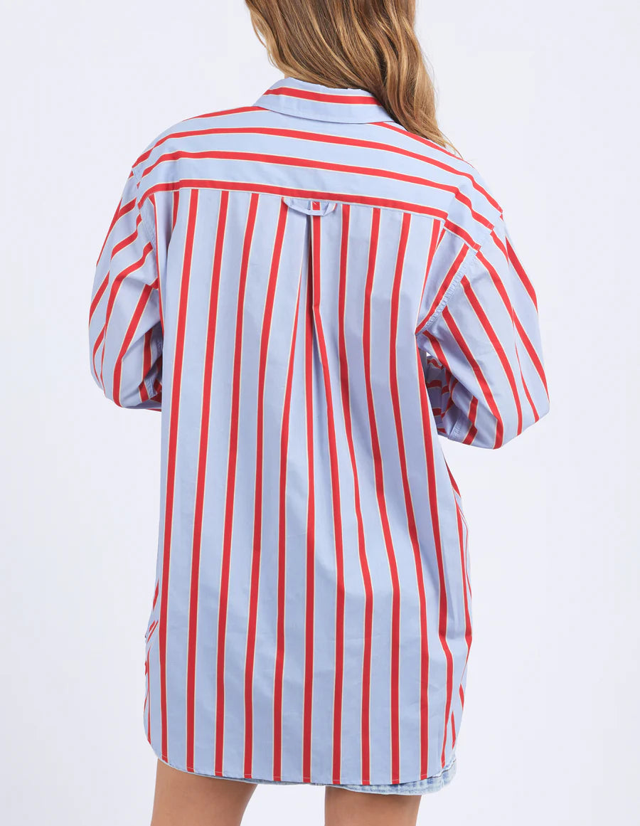 Foxwood II STRIKE Shirt - blue/red stripe