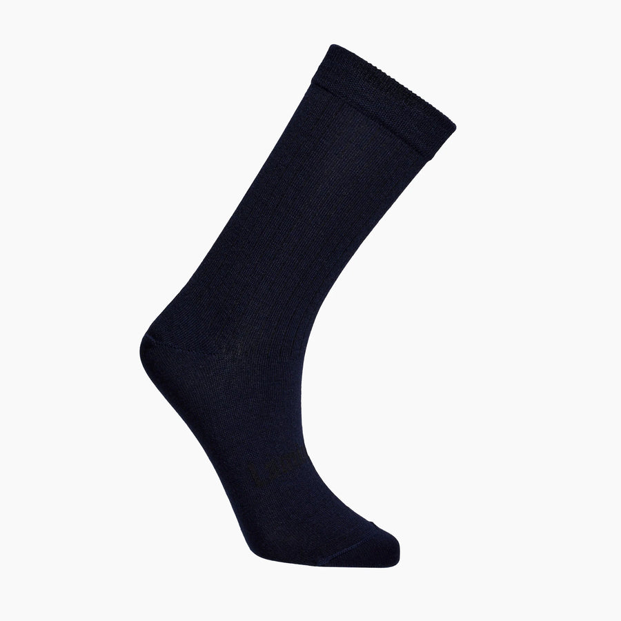 Lamington II MERINO Wool Rib Crew Socks - Navy