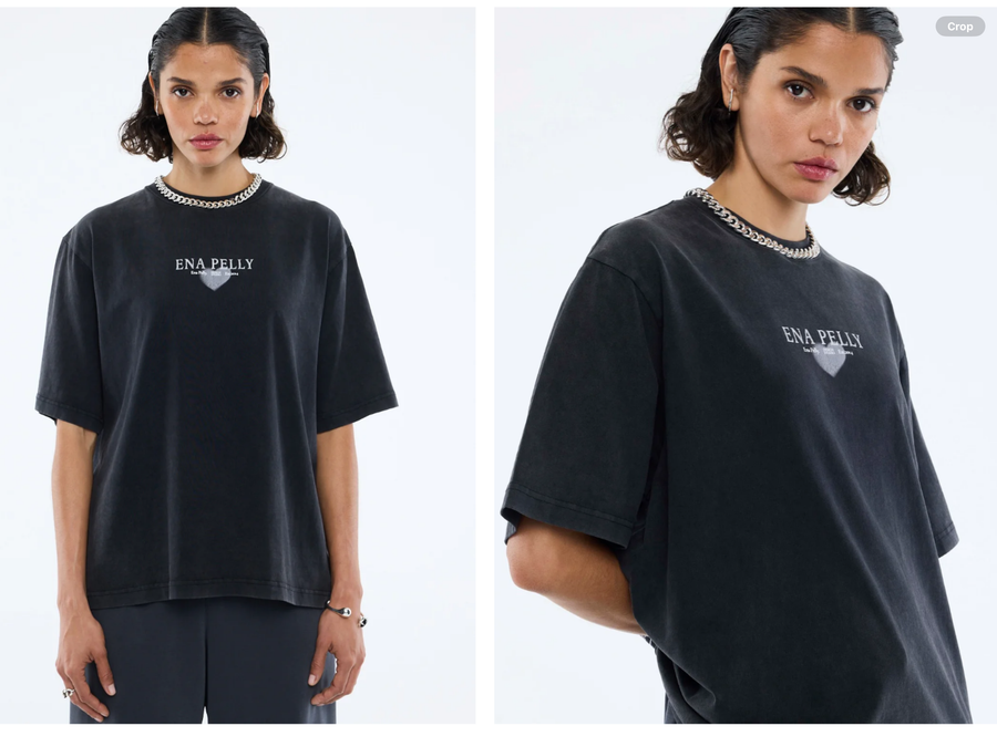ENA Pelly II PELLY Heart Tour Tee - Vintage Black