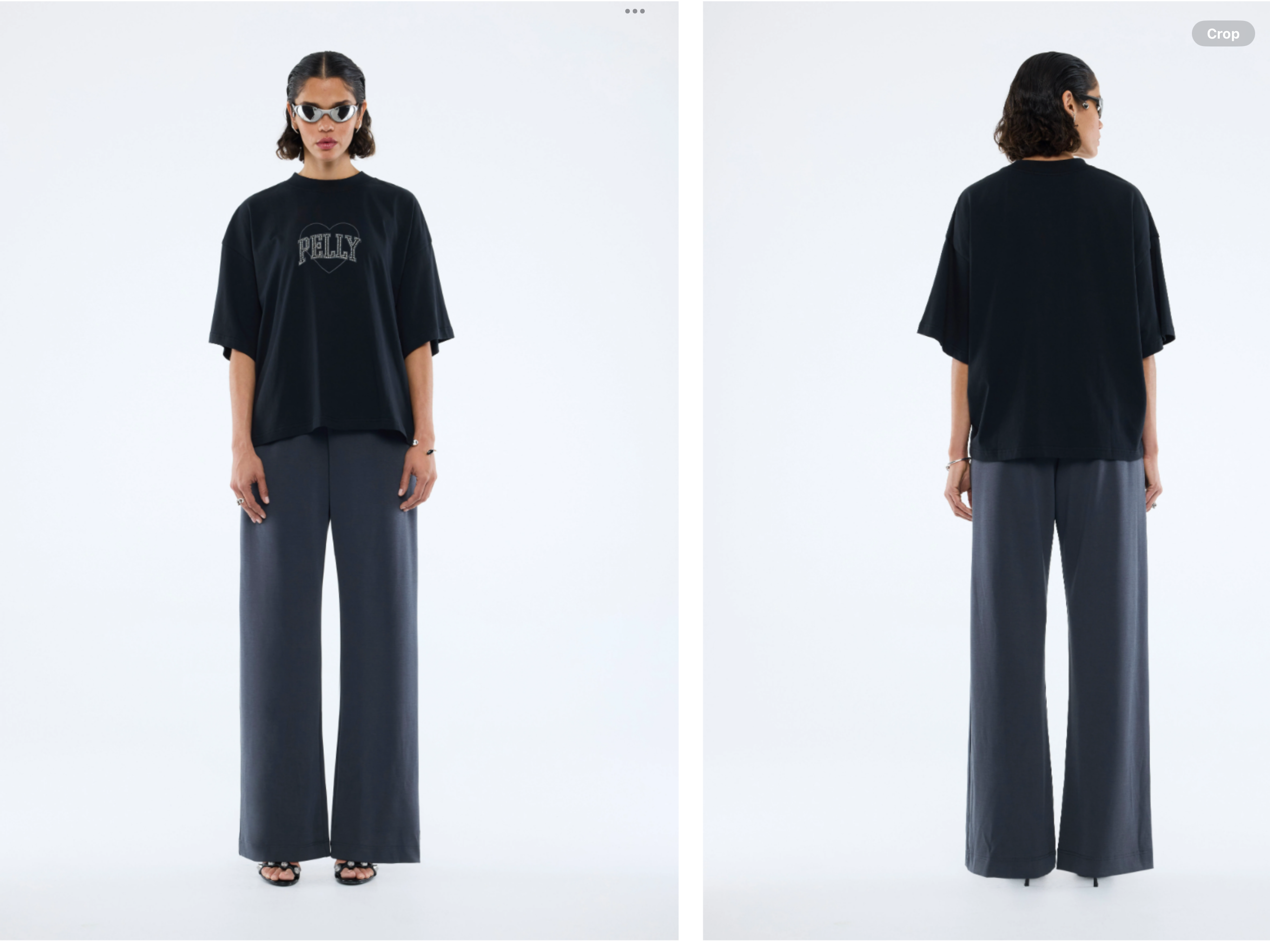 ENA Pelly II RHINESTONE Logo Tee - Black