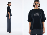 ENA Pelly II RHINESTONE Logo Tee - Black