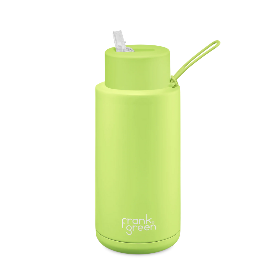 frank green II LIMITED Edition Ceramic Straw Water Bottle - Pistachio green