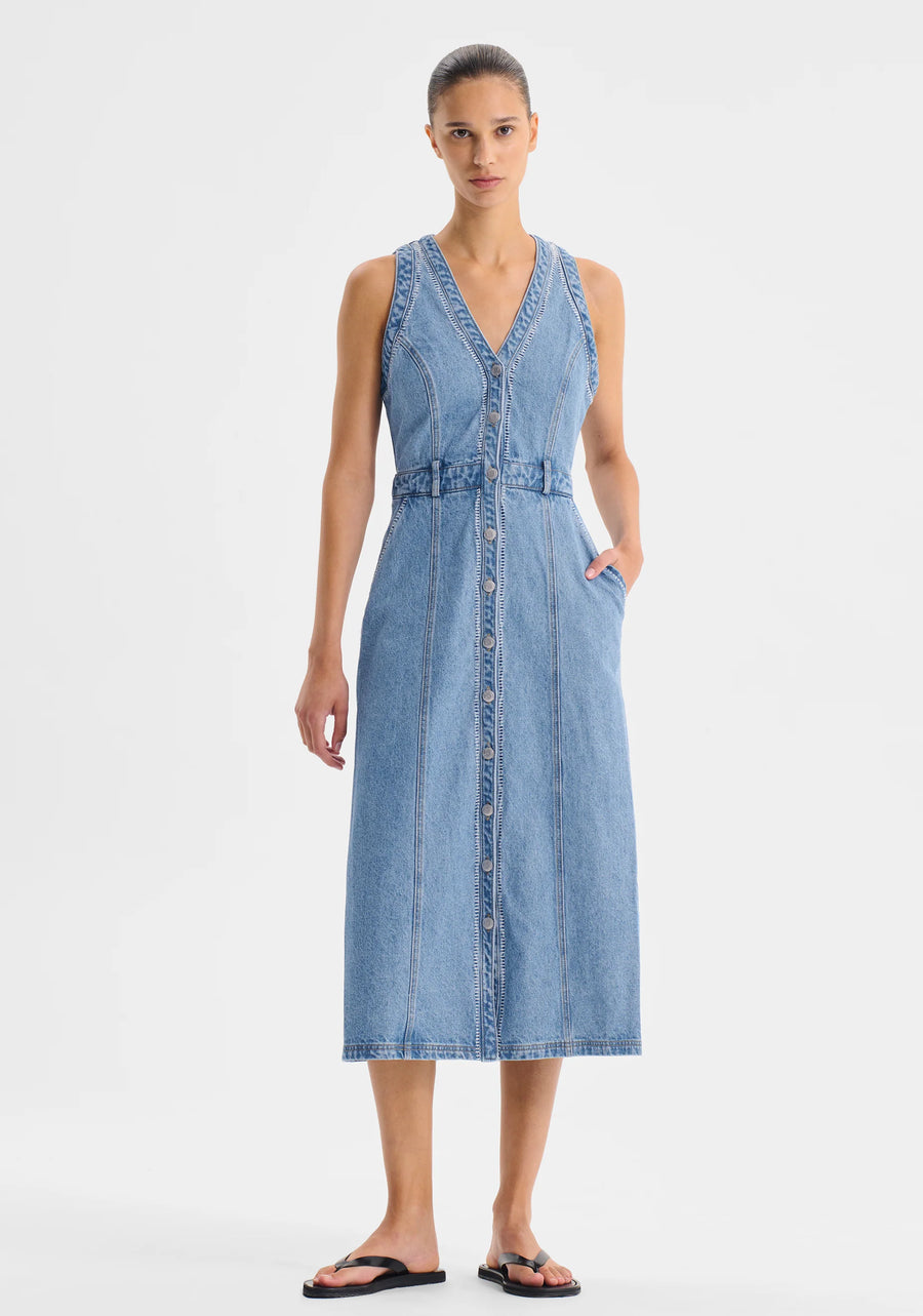 Morrison II HENDRIX Denim Dress - Light Blue