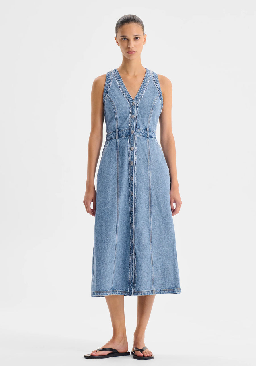 Morrison II HENDRIX Denim Dress - Light Blue