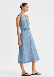 Morrison II HENDRIX Denim Dress - Light Blue