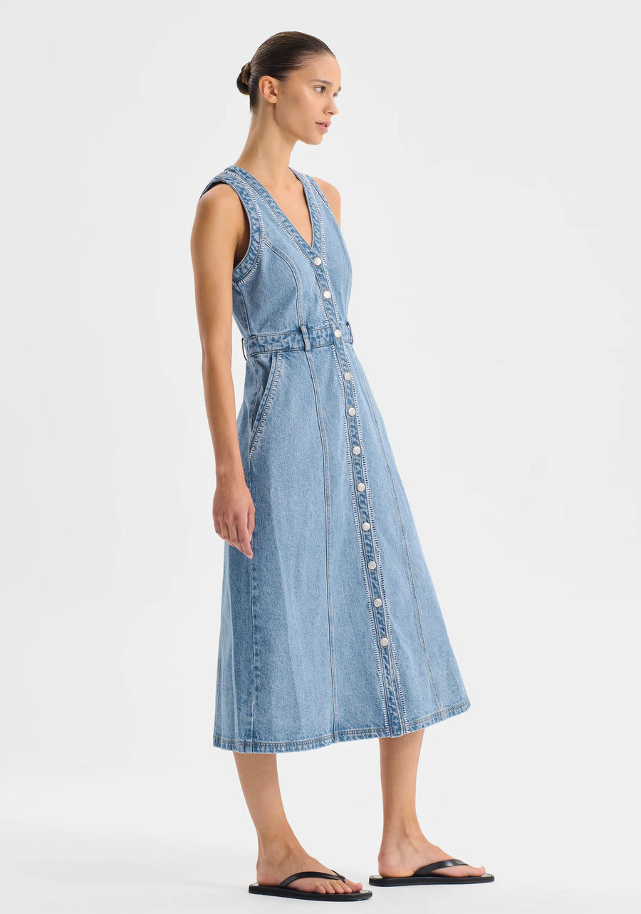 Morrison II HENDRIX Denim Dress - Light Blue