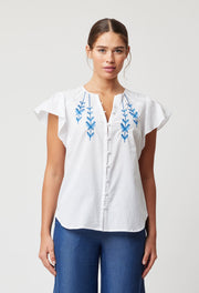 Oncewas II SCALA Embroidered Cotton Shirt/Top
