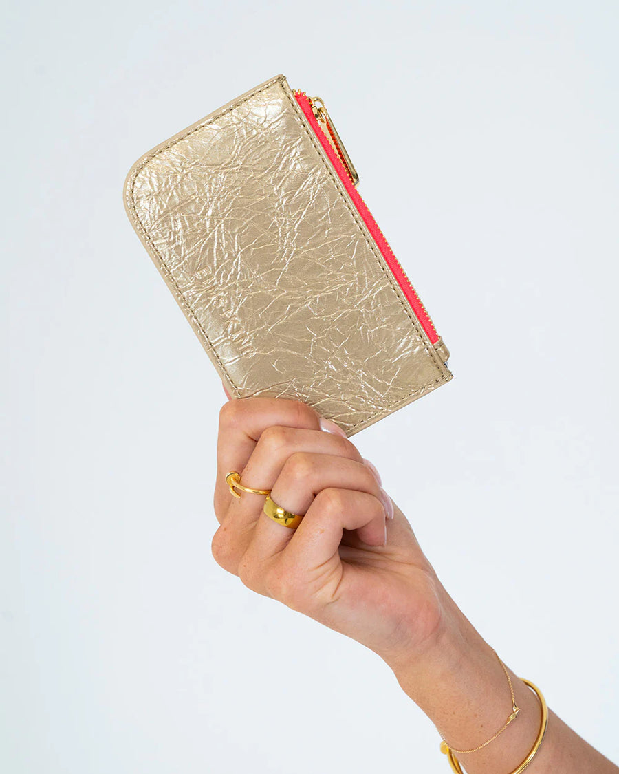 ELMS&KING II EK Centro Wallet - Light Gold Crinkle